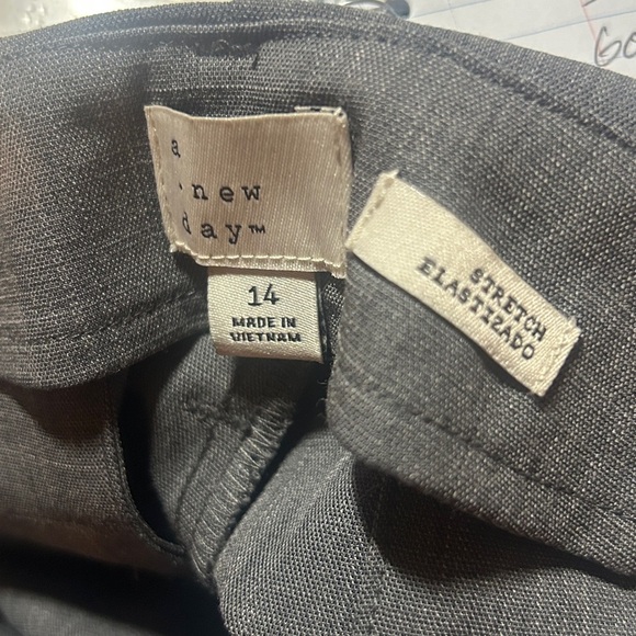 NWT A New Day Charcoal Women's Cargo Trousers Size 14 R - Picture 7 of 9